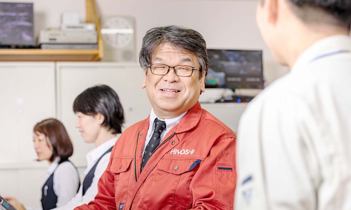 山脇 拓海と森田次長の写真